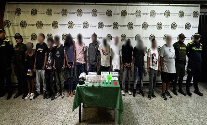 13 personas fueron capturadas