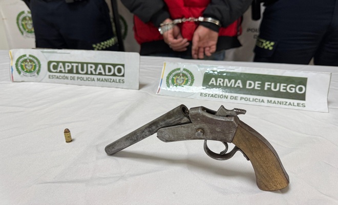 Intentó huir de la Policía y fue capturado con un arma de fuego artesanal