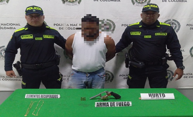 Capturados dos presuntos delincuentes en flagrancia en Baranoa
