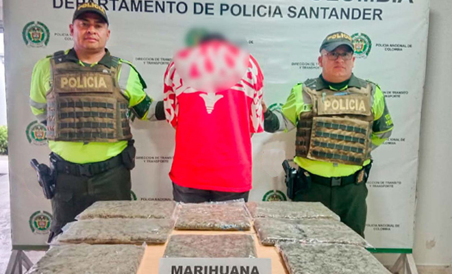 Capturado y estupefaciente incautado