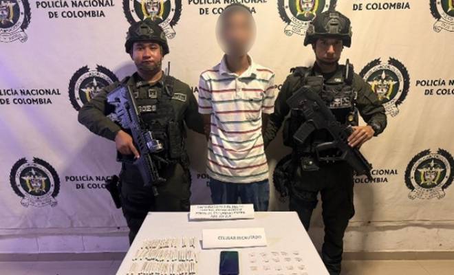 Capturado con estupefacientes 