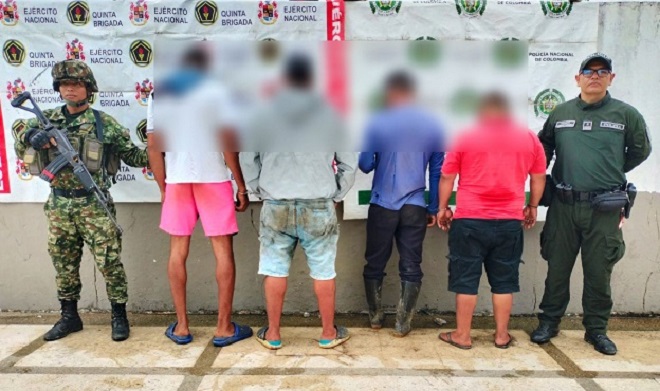 Capturados por aprovechamiento ilicito de recursos naturales