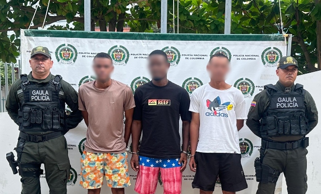 Capturados por el delito de extorsión