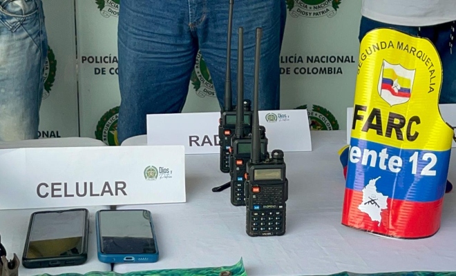 Elementos fueron incautados mediante 2 diligencias de registro y allanamiento a viviendas ubicadas en los barrios Altos del Campestre y el Poblado comuna 7