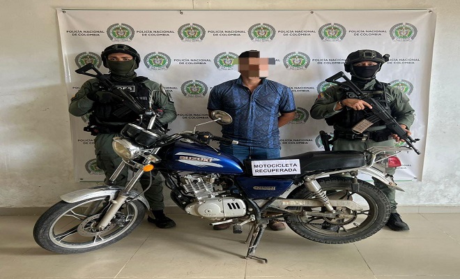 En el municipio de Tibú, carrera 5, mediante planes de registro y control, fue recuperada una motocicleta, la cual registraba solicitud por autoridad judicial del municipio de Ocaña. 
