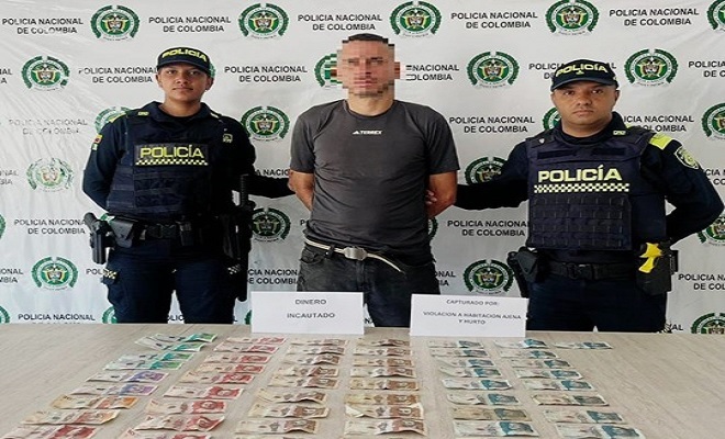 Capturado en Las Palmeras hombre señalado de hurto y violación de habitación ajena