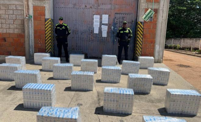 En operativo conjunto con el Ejército Nacional, fueron aprehendidas 239.360 unidades de cigarrillos ilegales avaluadas en 175 millones de pesos.