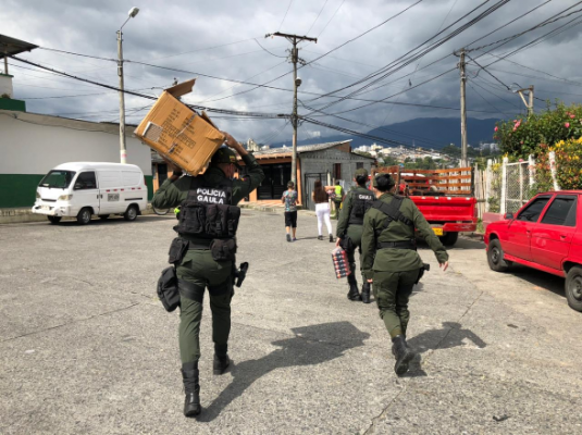 El Gaula de la Policía en Manizales realiza actividades