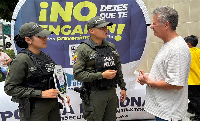 Grupo de Acción Unificada por la Libertad Personal (GAULA) lideró una campaña de sensibilización dirigida a prevenir el secuestro y la extorsión