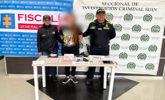 El operativo se capturó una mujer. 