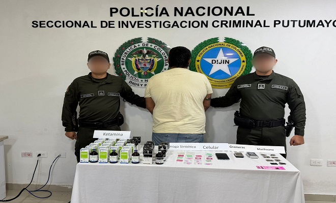 Sujeto capturado por procesamiento de droga sint&eacute;tica