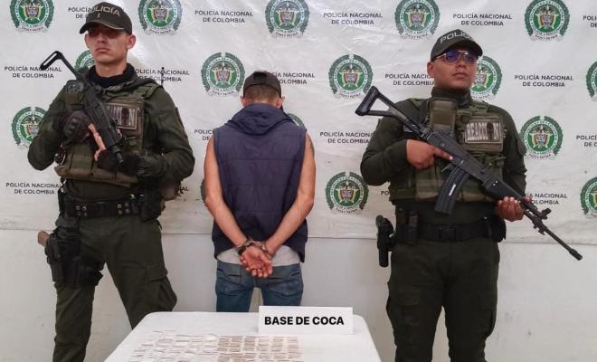 Polic&iacute;a captura en Aguachica a hombre con dosis de estupefacientes.