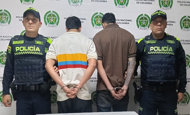 Capturados en Manizales los dos hombres señalados de hurto calificado y daño en bien ajeno