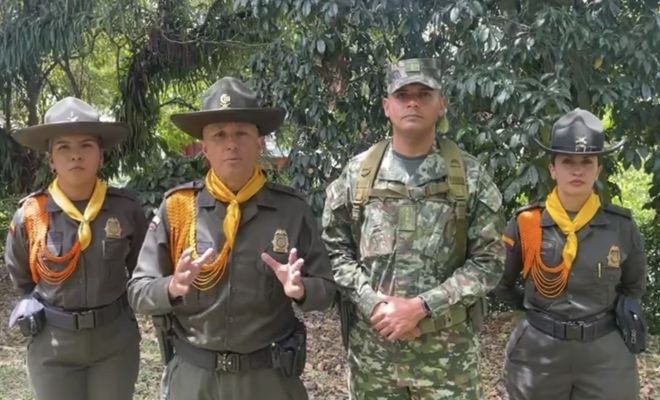 Tres policías, entre ellos el comandante del departamento de risaralda y un integrante del ejército nacional