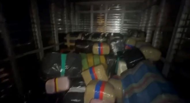 Incautación de estupefacientes en un camión