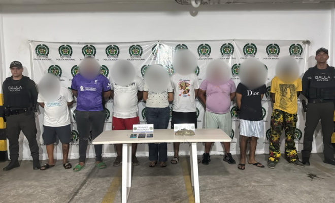 Ocho personas capturadas por el delito de extorsión