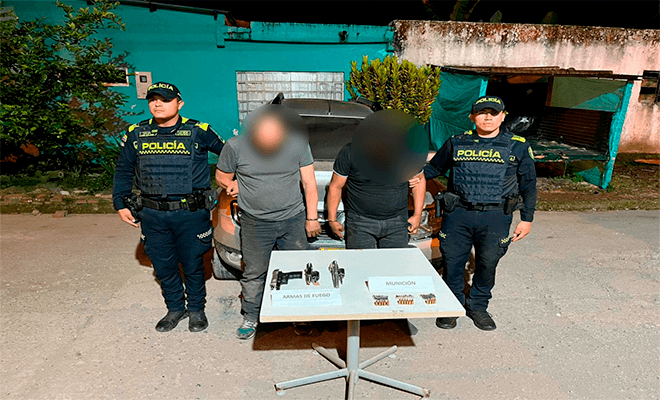 Dos personas capturadas por dos polic&iacute;as