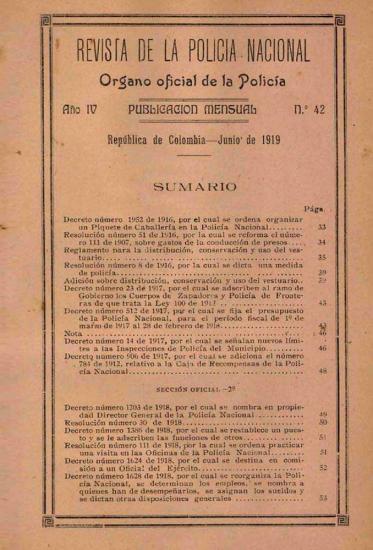 Portada de la Revista de la Policía