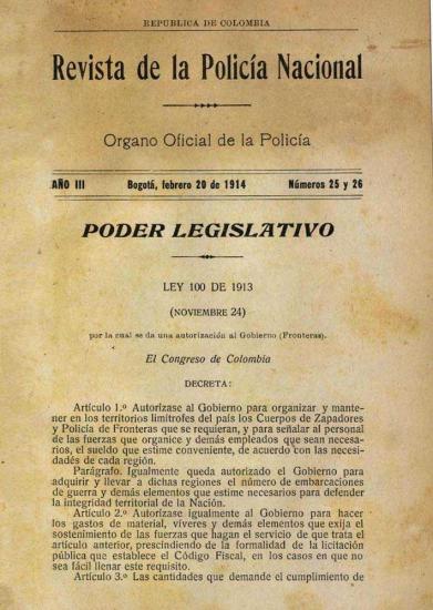 Portada de la Revista de la Policía